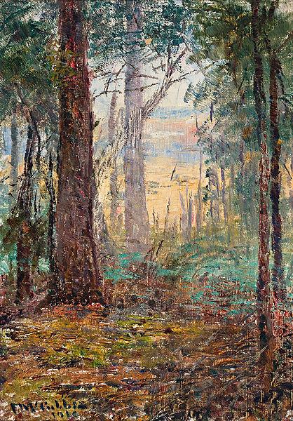 Frederick Mccubbin Forest Macedon oil painting image